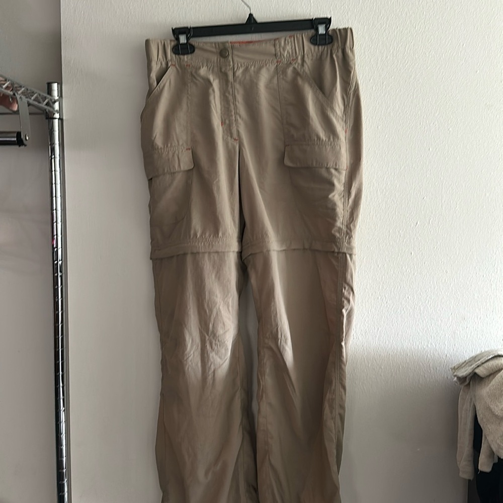 L.L. Bean zip off pants shorts size 10